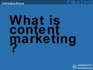 What is content marketing? 