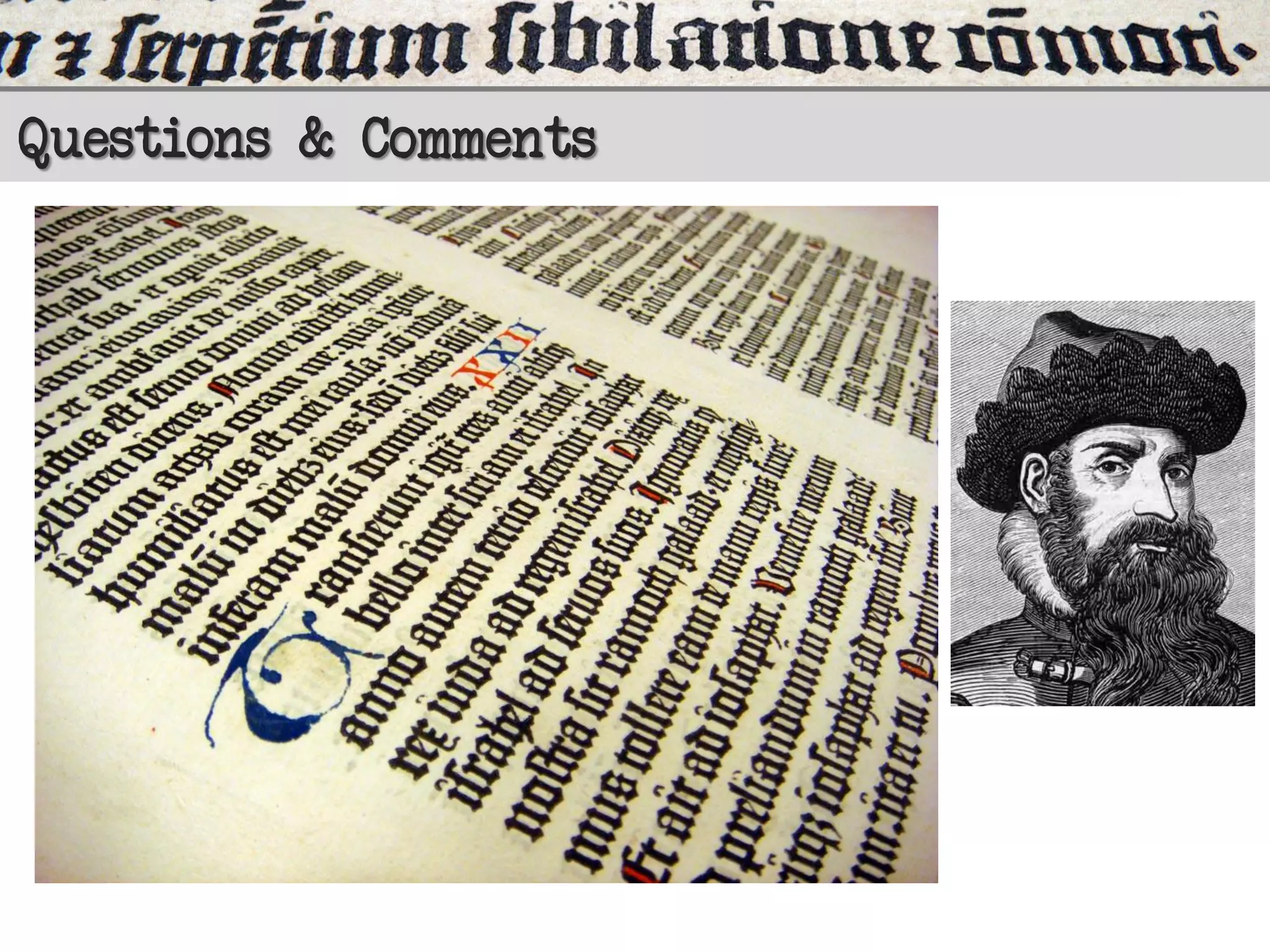 Questions & Comments

 