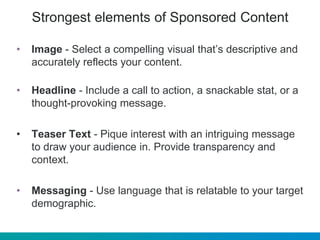 Live Webinar: Creating a Winning Content Strategy for Sponsored Content