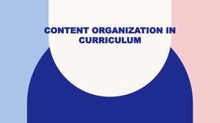 Content organization IN CURRICULUM.pptxUUUU | PPTX