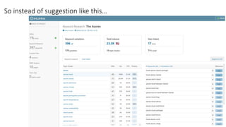 So instead of suggestion like this…
 