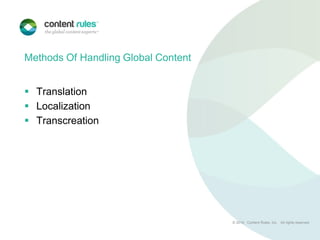 Content rules overview and global readiness | PPTX