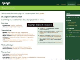 Django Documentation
 
