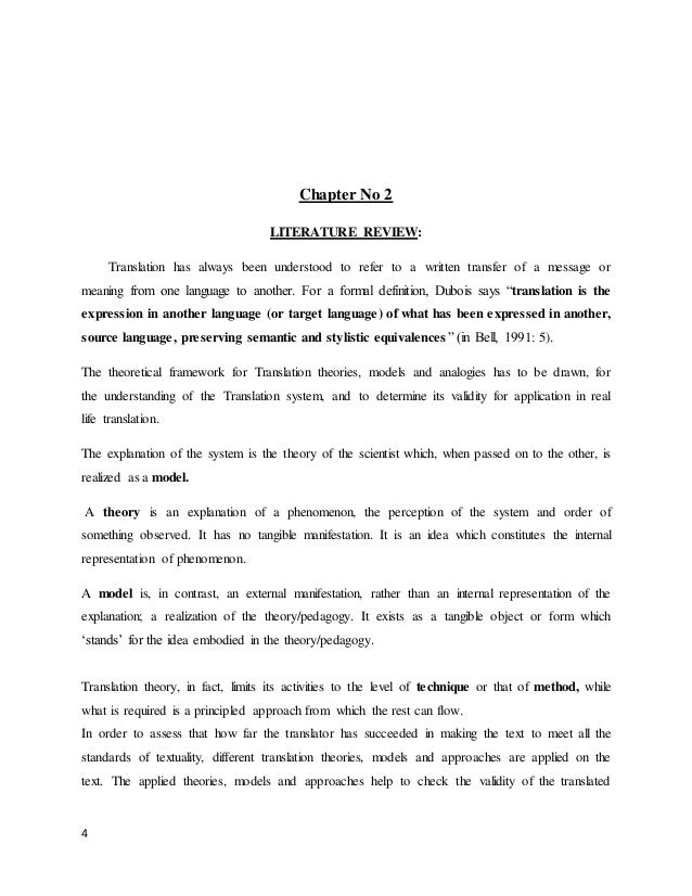 Chapter 2 literature review and theoretical framework