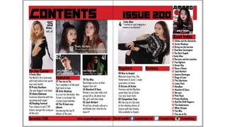 Contents page creation