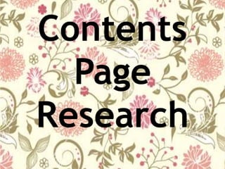 Contents
Page
Research
 