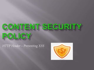 Content security policy
