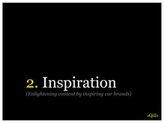 2. Inspiration
(Enlightening content by inspiring car brands)
 