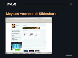 Meyson-voorbeeld: Slideshare 