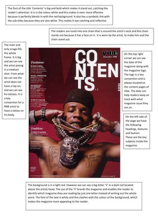 Contents page analysis | DOCX