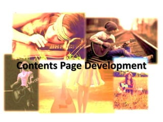 Contents Page Development 
