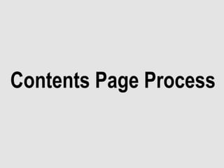 Contents page process kjbhkj