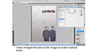 I then merged the box to the image to make it blend
more.
 