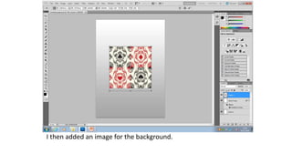 I then added an image for the background.
 