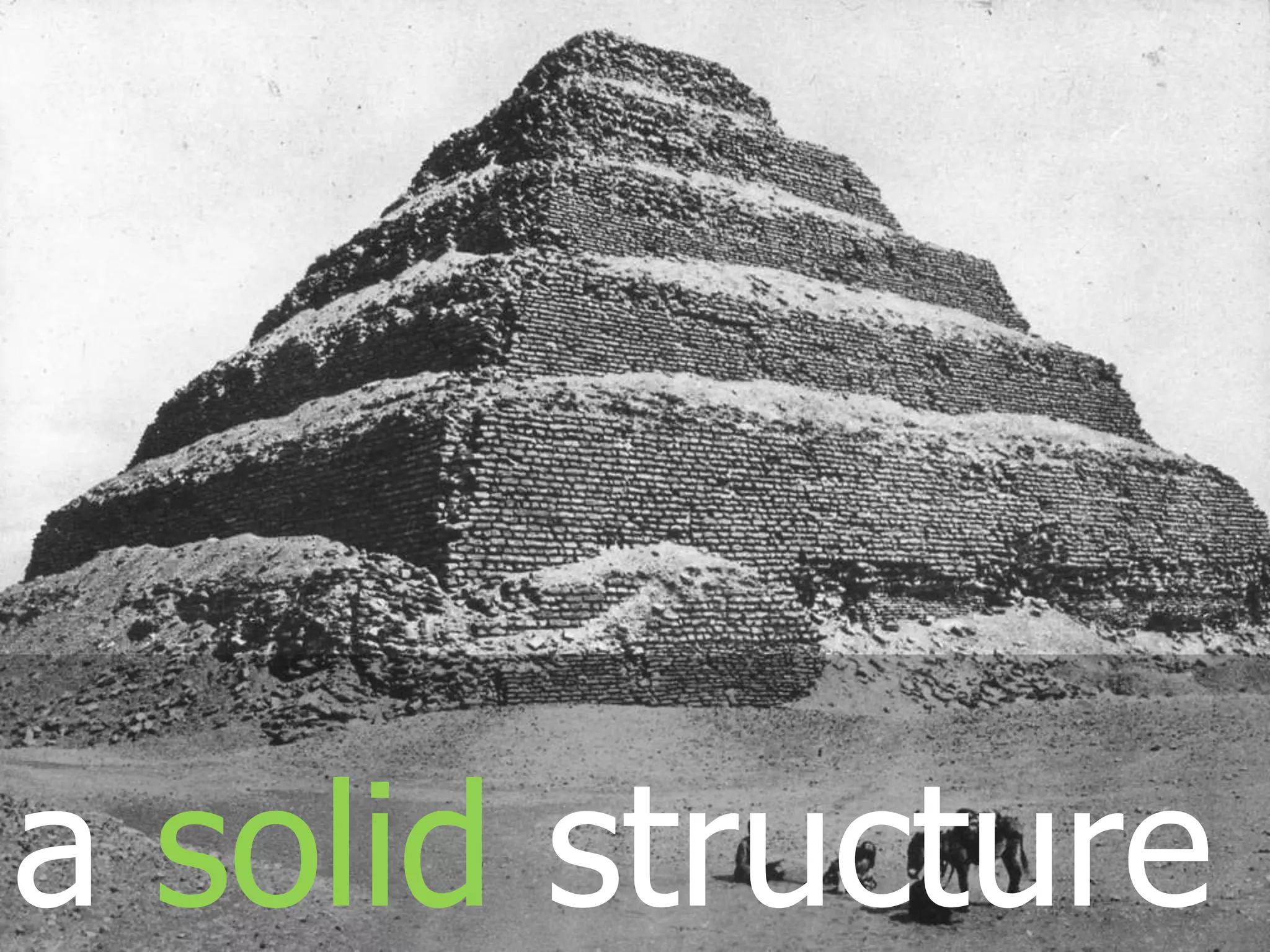 a solid structure