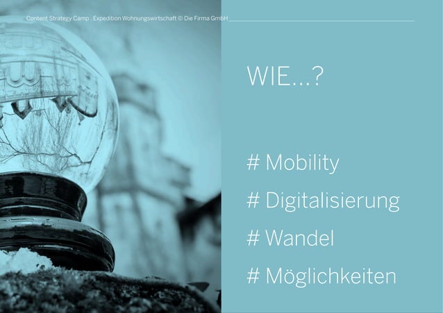 Cocsa14: Expedition Wohnungswirtschaft - Blick hinter die Kulissen 