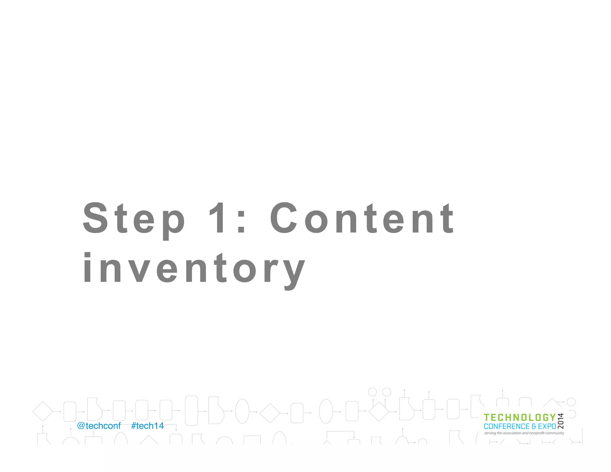 Where you’re going
•  Goals	
  &	
  measures	
  of	
  success	
  
1 4	
  2	
   5	
  3	
  
 