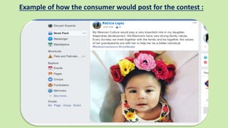 Example of how the consumer would post for the contest :
Patricia Lopez
 