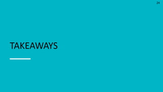 24
TAKEAWAYS
 