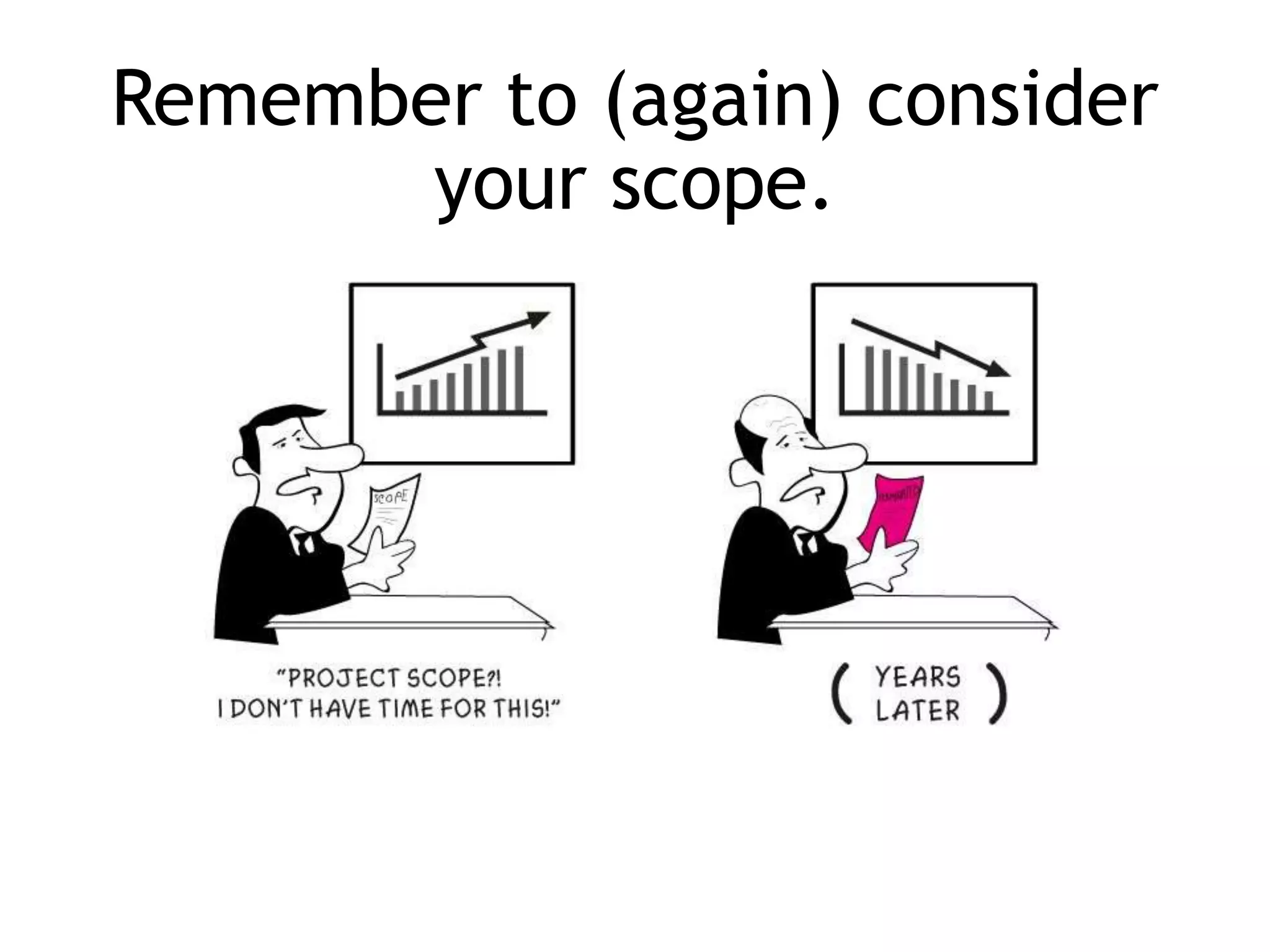 Remember to (again) consider
your scope.
 