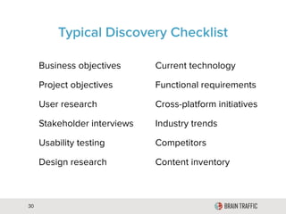 1 : Assessment, Analysis, and Strategy
2 : Architecture and Editorial
3 : Implementation
4 : Maintenance
 