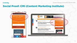 Content Strategy & Innovation Summit 2019
Social Proof: CMI (Content Marketing Institute)
52
 