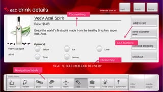 63
Copywriting
Microcopy
Navigation labels
CTA buttons
 