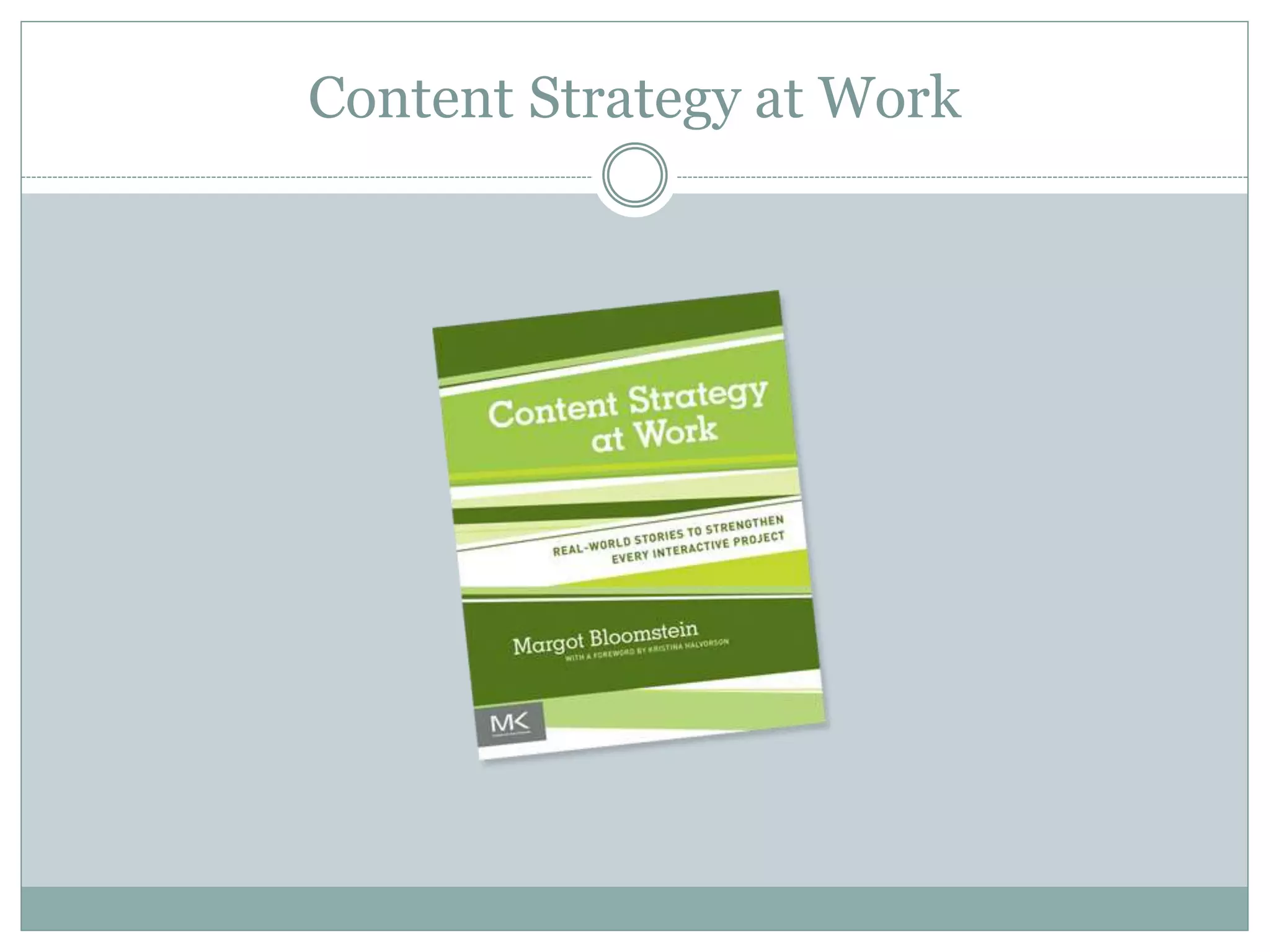 Content Strategy at Work