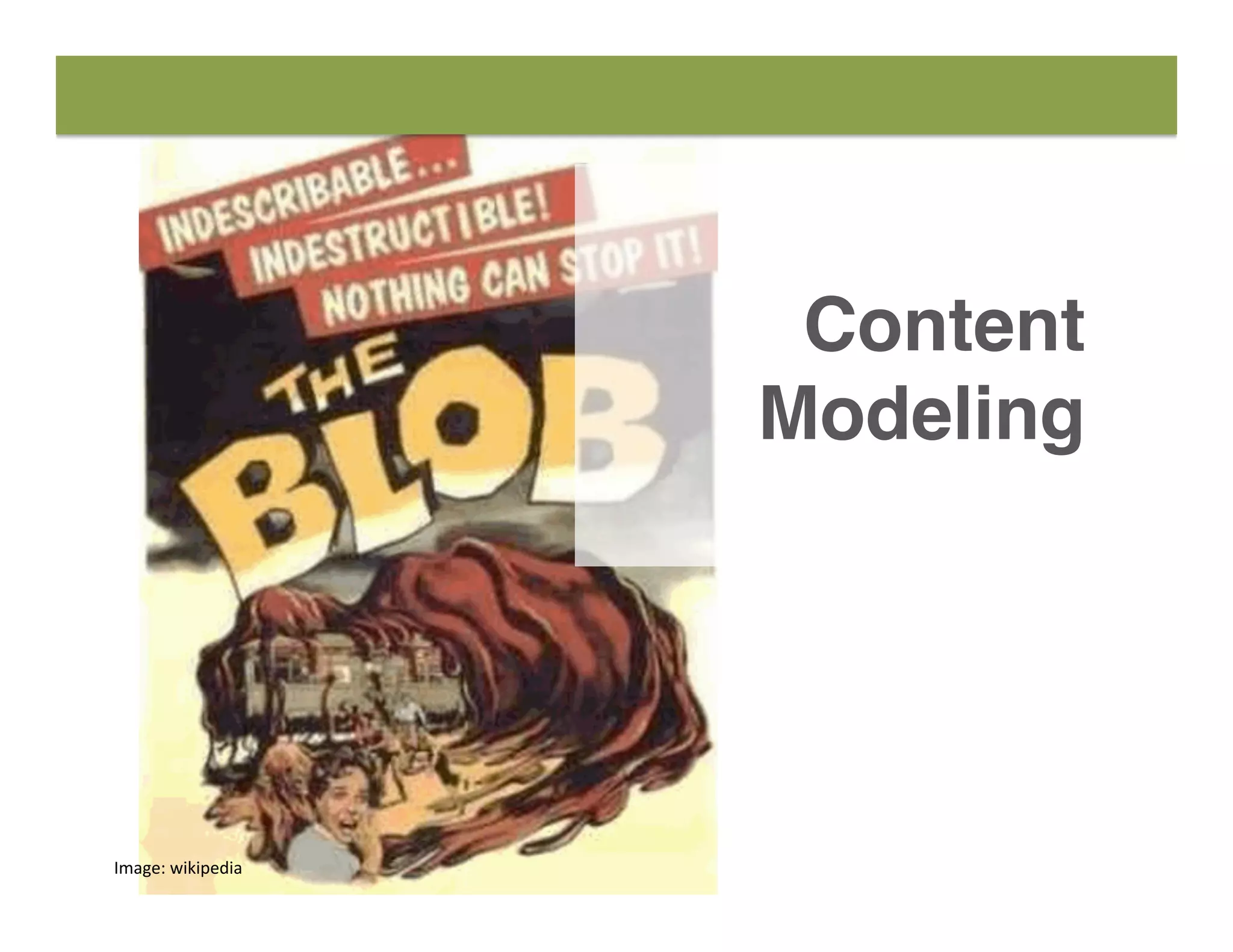 Image:	
  wikipedia	
  
Content
Modeling
 