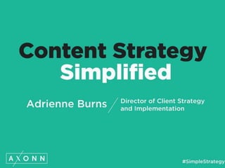Content strategy simplified
