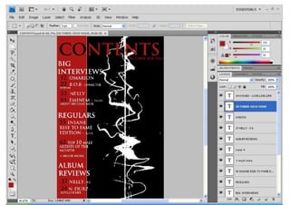 Contents Page Using Adobe Photoshop