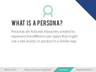 persona-based targeting?
Who are you trying to engage?
Users with specific knowledge or roles
within their company
What in...