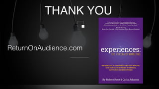 www.contentadvisory.net@ advisingcontent
THANK YOU
ReturnOnAudience.com
 