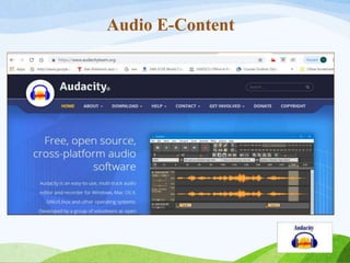 Audio E-Content
 