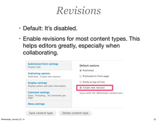 Preventing Drupal Headaches: Content Type Checklist | PDF