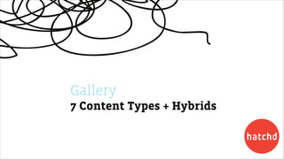 Gallery
7 Content Types + Hybrids

 
