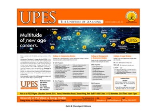 UPES - Multitude of New Age Careers
