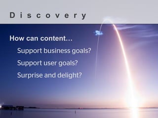 How can content… 
Discovery  