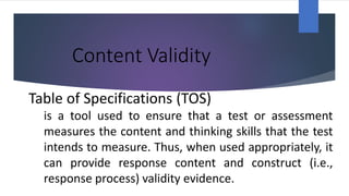 Content Validity: Types, Definition , Example | PDF