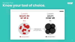 19
Know your tool of choice.
Number Five
 