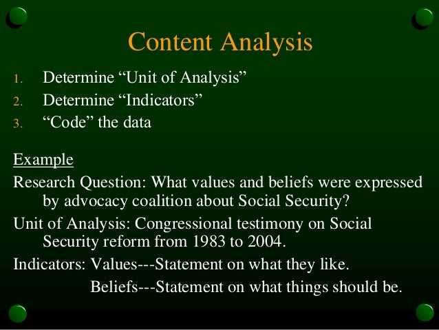 Newspaper content analysis research