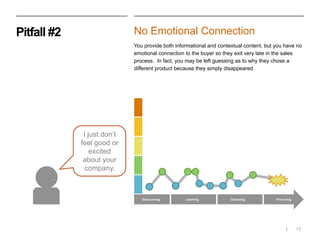 Discovering Learning Choosing Procuring
Pitfall #2 No Emotional Connection
You provide both informational and contextual c...