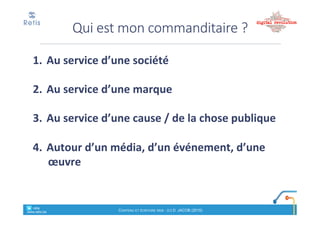 Pourquoi'l’écriture'sur'le'web'
diffère'de'la'rédaction'
traditionnelle*?*
retis&&&&
www.retis.be
Contenu'et'écriture'web'! (c)$D.$JACOB$(2016)
Particularités+de+l’écriture+de+contenus+
sur$le$web$?
• Particularités+ du+
support?
!Taille&réduite&de&la&fenêtre&
de#lecture
!Lisibilité(sur(écran
!Hyperliens*! surf
!Outils'd’analyse
!Les$mots$! termes&de&
recherche
!« Gratuit »"(sauf"le"temps"qui"
y"est"consacré)"et"permanent
• Particularités+ du+lecteur+
?
!Surf%
!Impatience
!Communication*directe,*
moins&formelle
retis&&&&
www.retis.be
Contenu'et'écriture'web'! (c)$D.$JACOB$(2016)
 