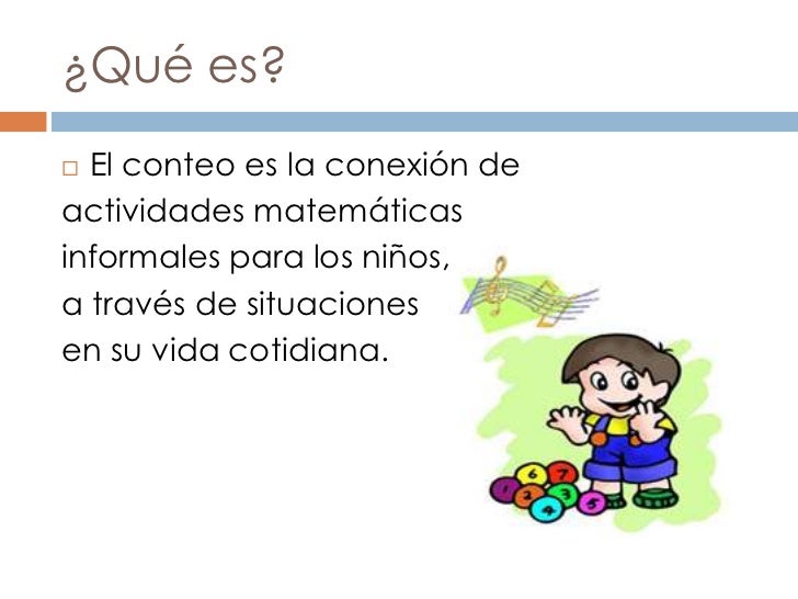 Conteo en preescolar