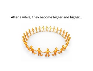 After a while, they become bigger and bigger...
 