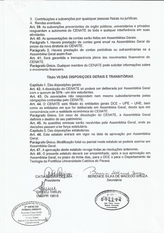 Contestação do Processo Eleitoral do Centro Acadêmico de Teologia