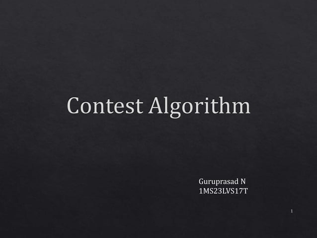 Contest_algorithm in VLSI testing .pptx | Simulation Video Games ...