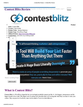 Contest blitz review