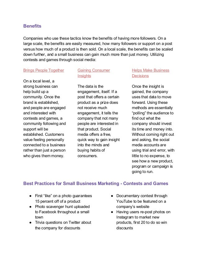 Contests And Games For Small Businesses