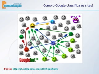 Como o Google classifica os sites? Fonte:  http://pt.wikipedia.org/wiki/PageRank 